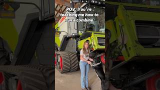 City girl or farm girl🤣 farmlife funny haha jokes hilarious claas farming fyp shortsvideo [upl. by Anala]