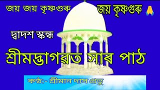 শ্ৰীমদ্ভাগৱত সাৰ দ্বাদশ স্কন্ধ  কলিৰ ধৰ্ম কথন  কণ্ঠত শ্ৰীমান দাস প্ৰভুৰ  জয় কৃষ্ণগুৰু 🙏 [upl. by Cerelia]