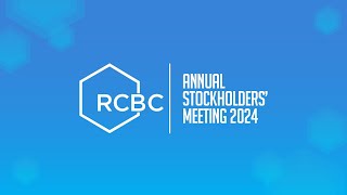 2024 RCBC Annual Stockholders Meeting [upl. by Maureene]