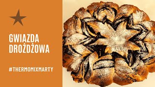 Gwiazda drożdżowa z makiem  Thermomix [upl. by Deborath552]