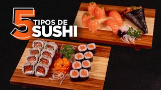 Onde usar cada parte do salmão 5 TIPOS DE SUSHI para aproveitar todo o peixe  Como fazer Sushi [upl. by Anneirb587]