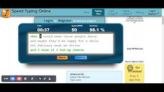 Typing speed test 60 secs [upl. by Ettennyl]