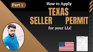 How to Apply for Seller permit in Texas USA for LLC Part 1 [upl. by Willem640]