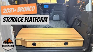 Ford Bronco Custom Storage Platform 2 door [upl. by Aicilaf]