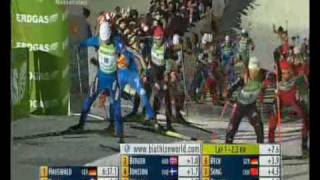 Biathlon  Sandrine Bailly im WC5 Ruhpolding Massenstart [upl. by Yve823]