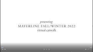 Mayerline catwalk FallWinter 2022 [upl. by Cassell]