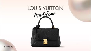 ReviewUnboxing Louis Vuitton Madeleine Monogram Empreinte BB  M45977 New 2023 [upl. by Yelra]