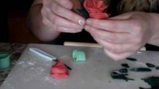 Make Marzipan Roses [upl. by Innep]