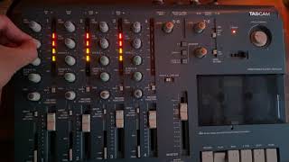 Tascam 414 MKii Portastudio  Ambient “Traversing the Field By Gas Light”  Through pedals [upl. by Suolevram]