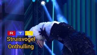 struisvogel  onthulling  the masked singer nederlamd seizoen 6 [upl. by Calloway969]