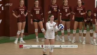 Highlights No 4 Louisville Volleyball at Boston College [upl. by Marmaduke]