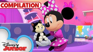 Minnies BowToons 🎀  NEW 15 Minute Compilation  Part 5  Party Palace Pals  disneyjr [upl. by Necyrb]