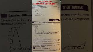 Physiquecorrigés L’oscillateur élastique amortiévolution temporelle des systèmes mécaniques [upl. by Nnylirehs86]