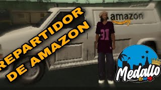 Trabajo de repartidor de Amazon Medallo Roleplay samp medallorp [upl. by Lleunamme801]