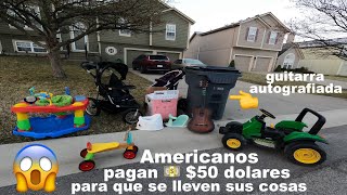 😲 LO QUE TIRAN EN USA 🇺🇸 LOS MILLONARIOS  Cristian Con d  VENTA DE GARAGE EN USA [upl. by Nylkcaj]