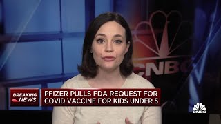 Pfizer pulls FDA request for Covid vaccine for kids under 5 [upl. by Isnam665]