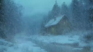 Wind Sounds for Sleeping┇Howling Wind amp Blowing Snow┇Winter Storm amp Icy Snowstorm Ambience [upl. by Carboni]