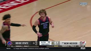 HIGHLIGHTS Boise State at 19 New Mexico Mens Basketball 1312024 [upl. by Coats]