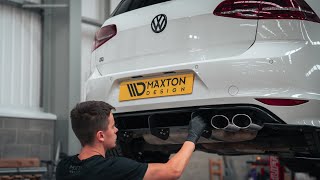 Fitting the New Maxton Design Kit at their HQ  MK7 Golf R Modifications [upl. by Gnilrad]