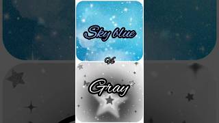 🩵Skyblue vs 🩶Gray Choose your favorite color outfit dress trending viral fashion Lovely World [upl. by Osanna]