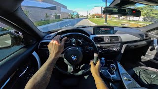 BMW 340i  Leaving College Campus Crazy Fast amp Loud  B58 POV [upl. by Konyn914]