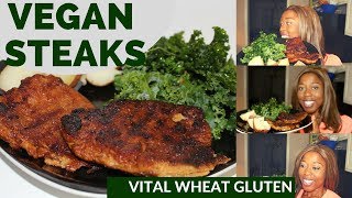 Episode 63 Delicious Vegan Steaks 🍽 Vital Wheat Gluten [upl. by Polard]