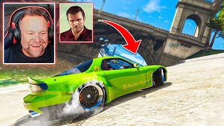 Michael From GTA 5 REACTS to My STUNTS [upl. by Reifel]