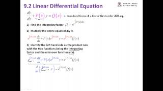 Linear Ordinary Differential Equation Steps [upl. by Immat639]