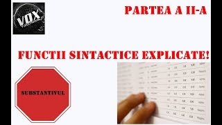 Substantivul Functii sintactice partea a IIa G D si V [upl. by Anaugal]