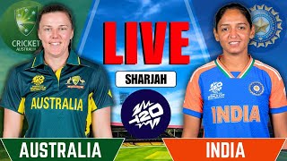 India vs Australia Women Live  Live Cricket Match Today  Womens T20 World Cup  2nd INNG [upl. by Idnic]