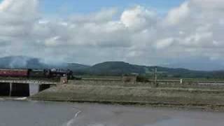 Steam Train on Arnside Viaduct [upl. by Ballinger]