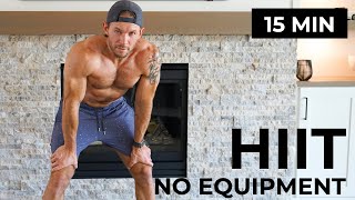 15 Minute HIIT Workout  No Equipment  High Intensity [upl. by Euf]