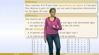 Matrices  partie 5  inverse dune matrice  systèmes linéaires et matrices élémentaires [upl. by Culver]