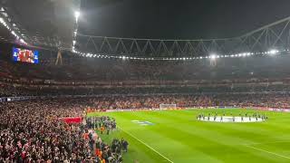 Crazy atmosphere at Emirates Stadium  Arsenal vs Porto UCL [upl. by Ede]