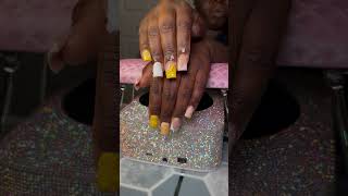 Short Freestyle 💛 nails freestylenails beginnernailtech shariididthat acrylicnails [upl. by Christensen]