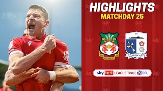 HIGHLIGHTS  Wrexham AFC vs Barrow [upl. by Enyr]