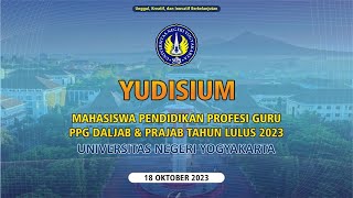 Yudisium Mahasiswa PPG Dalam Jabatan dan Prajabatan Tahun Lulus 2023 Universitas Negeri Yogyakarta [upl. by Eilagam]