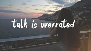 Jeremy Zucker  talk is overrated Lyric Video stripped [upl. by Zelle]