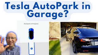 Can you AUTOPARK a Tesla into your GARAGE [upl. by Asiulana]