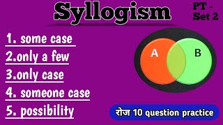 10 syllogism daily practice  syllogism  syllogism practice session part 2 syllogism [upl. by Teferi]