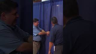 Illinois Gov JB Pritzker unveils the Butter Cow sculpture at the State Fair in Springfield [upl. by Arbmat87]