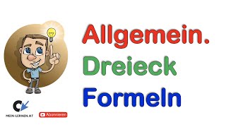 Allgemeines Dreieck Formeln [upl. by Munshi]