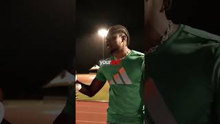 Speed vs Noah Lyles Racing ishowspeed ishowspeedfunnymoments ishowspeedreacts noallyles [upl. by Aicilaanna253]