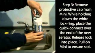 Nimbus WaterMaker Mini Faucet Mount RO System Installation [upl. by Maisel]