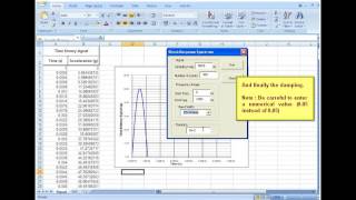 Excel macro for Shock Response Spectrum [upl. by Yraeg334]