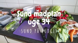 Sund madplan uge 34  Sund på budget [upl. by Angelique638]