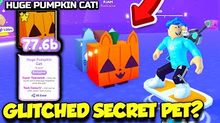 So THIS Is The GLITCHED SECRET HUGE PUMPKIN CAT In Pet Simulator X Roblox [upl. by Monie353]