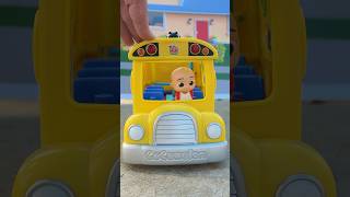 Baby JJ is ready to ride the bus to school Toy Pretend Play cocomelon toys [upl. by Elidad]