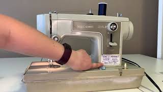 Threading and maintaining a Kenmore sewing machine [upl. by Rehpotsyrhc424]