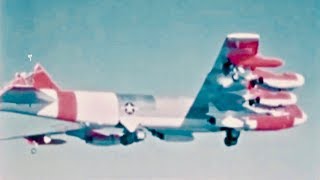 B52 Emergency Landing  Flying Without A Tail Fin  1964 Air Force Education Film [upl. by Clere515]